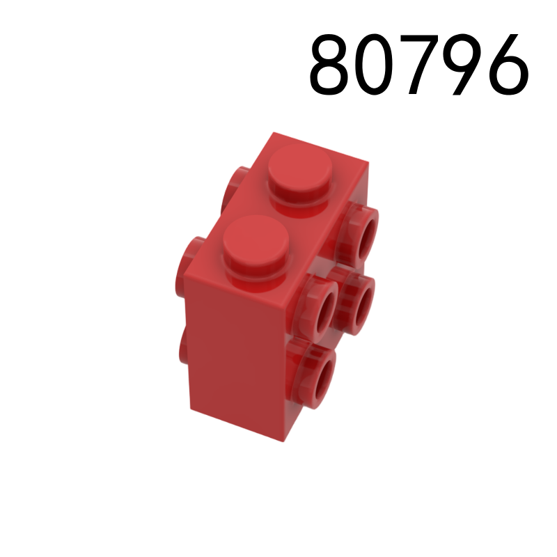 Item No: 80796 Brick, Modified 1 x 2 x 1 2/3 with Studs on Sides  Chinese Compatible with LEGO