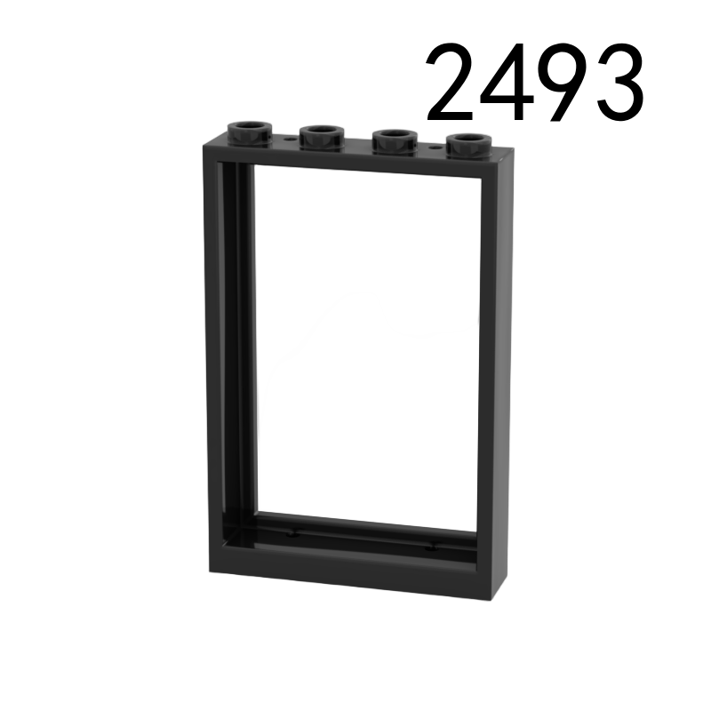 Item No: 2493  Window 1 x 4 x 5 with Hollow Studs   Alternate Item No: 2493b Chinese Compatible with LEGO