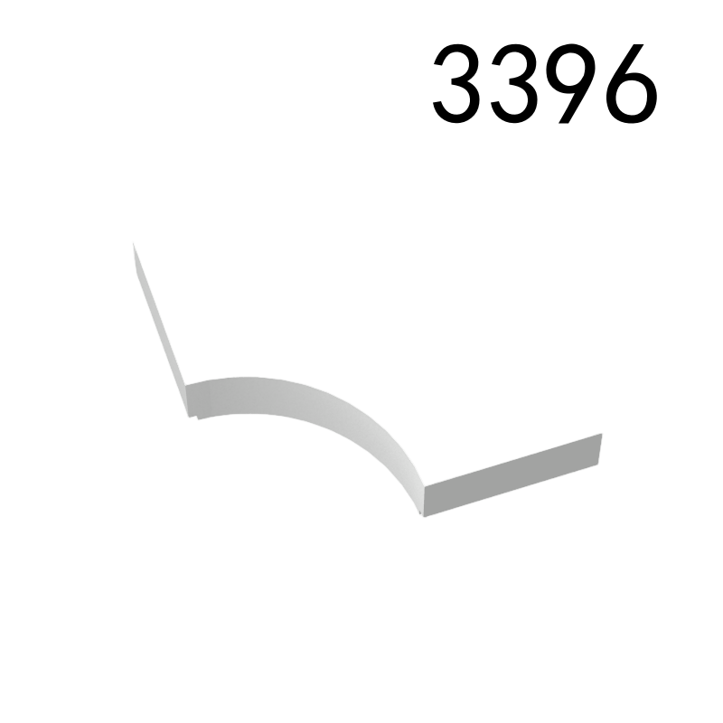 Item No: 3396 Tile, Modified 2 x 2 with 2 1 x 1 Curved Cutouts (Double Arrow) Chinese Compatible with LEGO