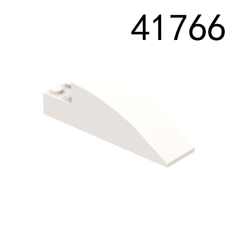 Item No: 41766 Slope, Curved 8 x 2 x 2 with 4 Recessed Studs  Chinese Compatible with LEGO