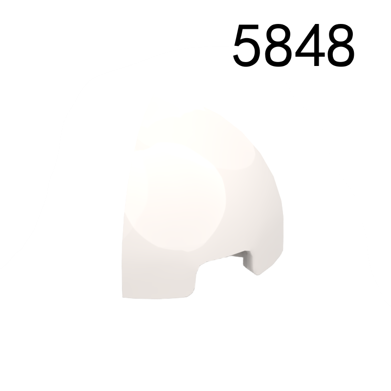 Item No: 5848 Slope, Curved 1 x 1 Corner Round  Alternate Item No: 8137 Chinese Compatible with LEGO