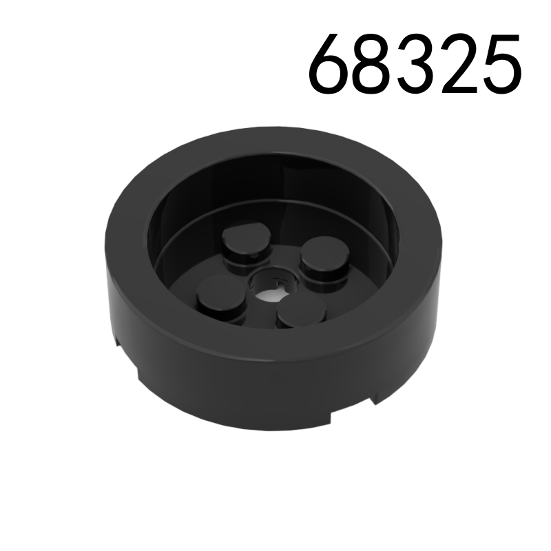Item No: 68325 Brick, Round 4 x 4 with Recessed Center and Hole  Chinese Compatible with LEGO