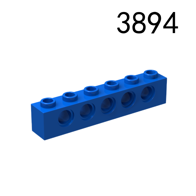 Item No: 3894  Technic, Brick 1 x 6 with Holes Chinese Compatible with LEGO