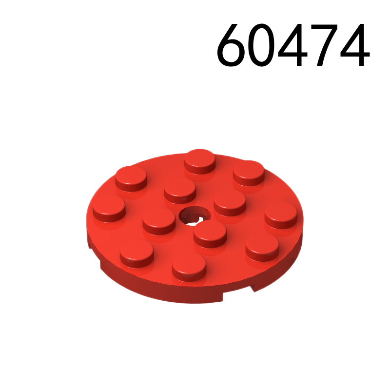 Item No: 60474  Plate, Round 4 x 4 with Hole Chinese Compatible with LEGO