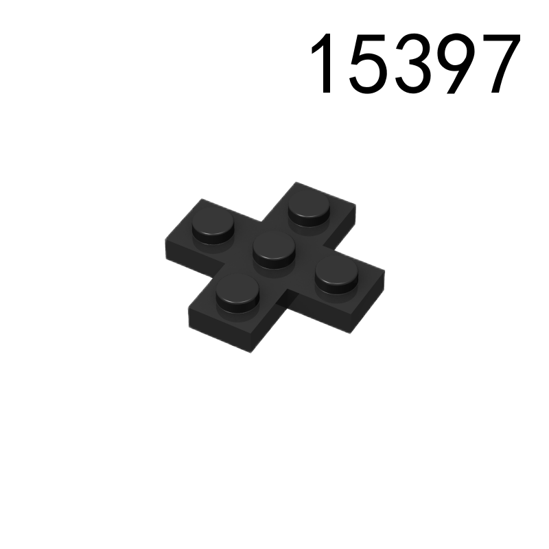 Item No: 15397 Plate, Modified 3 x 3 Cross Chinese Compatible with LEGO