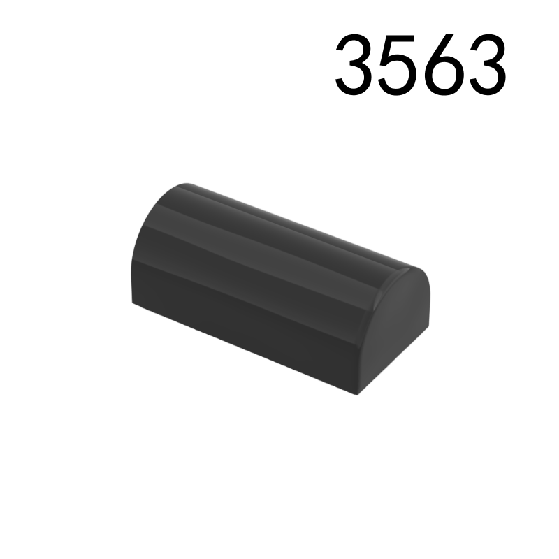 Item No: 3563 Slope, Curved 1 x 2 x 2/3 Double  Chinese Compatible with LEGO