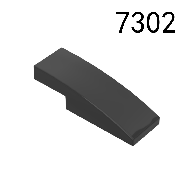 Item No: 7302 Slope, Curved 3 x 1 x 2/3 Chinese Compatible with LEGO