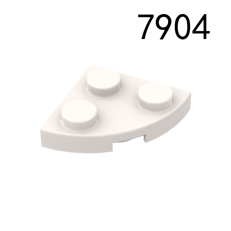 Item No: 7904 Plate, Round Corner 2 x 2  Chinese Compatible with LEGO
