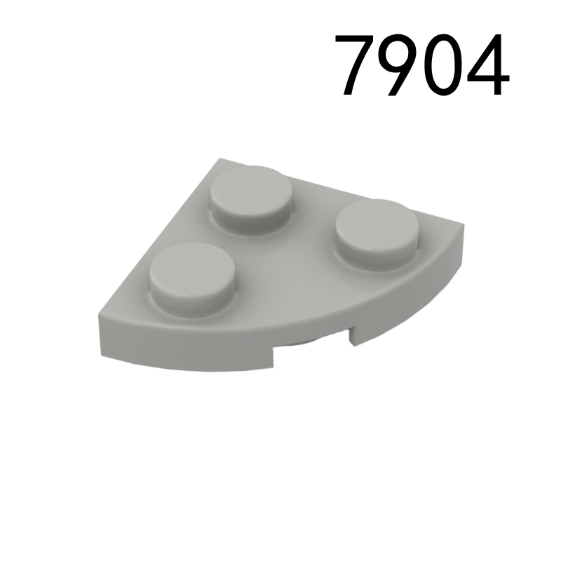 Item No: 7904 Plate, Round Corner 2 x 2  Chinese Compatible with LEGO
