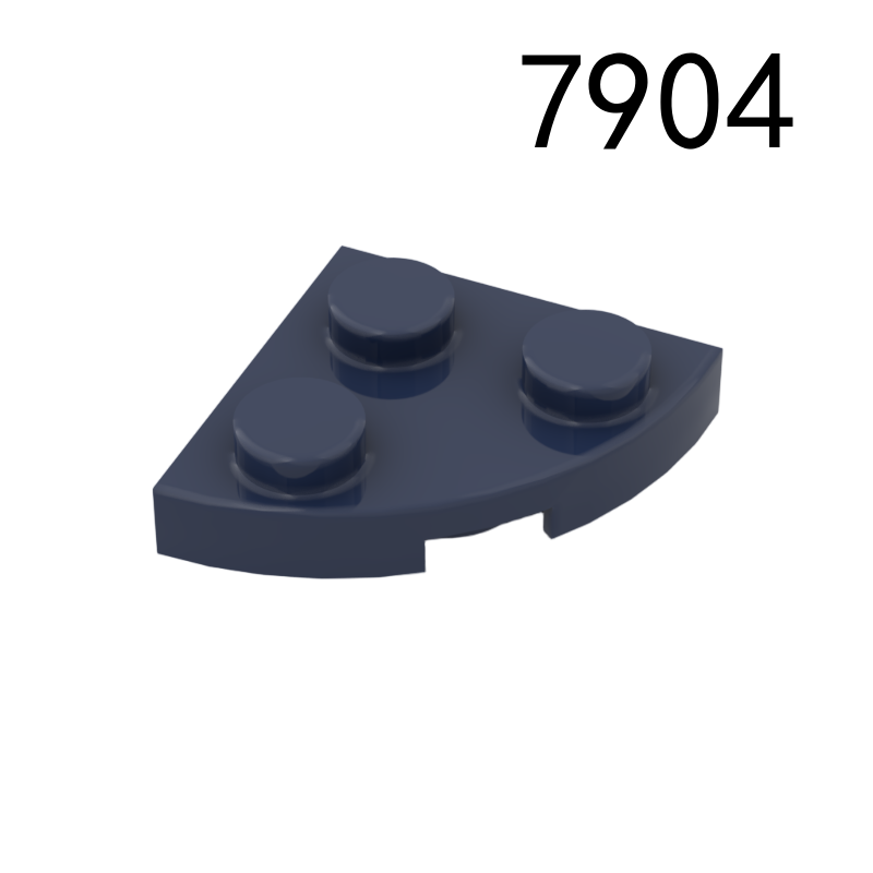 Item No: 7904 Plate, Round Corner 2 x 2  Chinese Compatible with LEGO