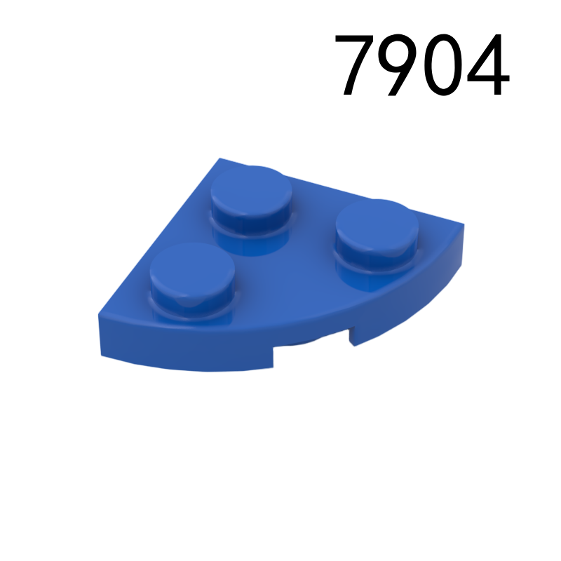Item No: 7904 Plate, Round Corner 2 x 2  Chinese Compatible with LEGO