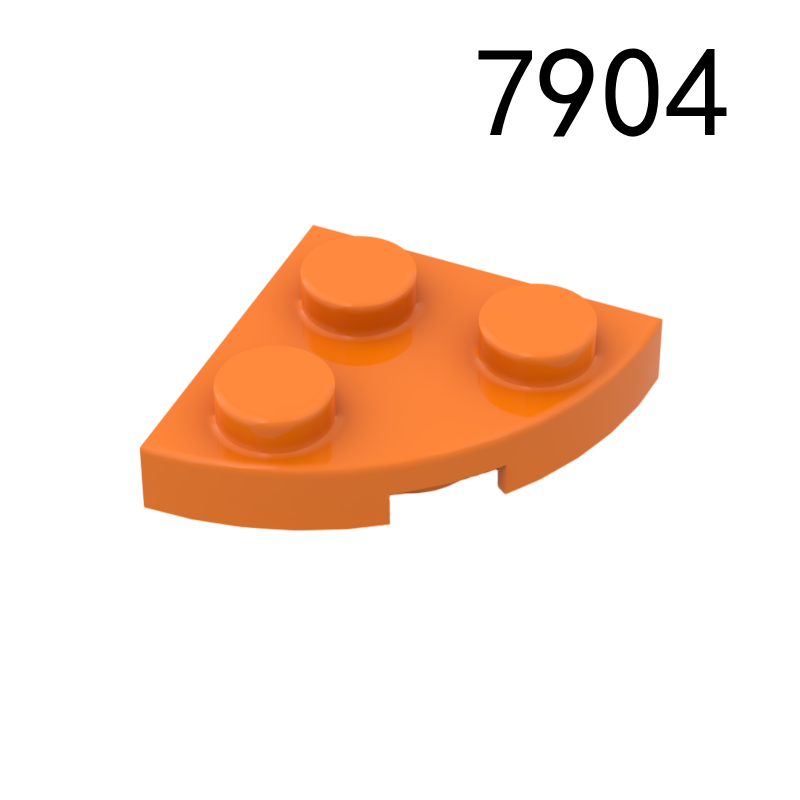 Item No: 7904 Plate, Round Corner 2 x 2  Chinese Compatible with LEGO