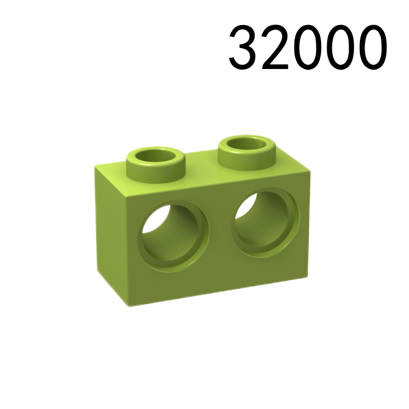 Item No: 32000  Technic, Brick 1 x 2 with Holes Chinese Compatible with LEGO