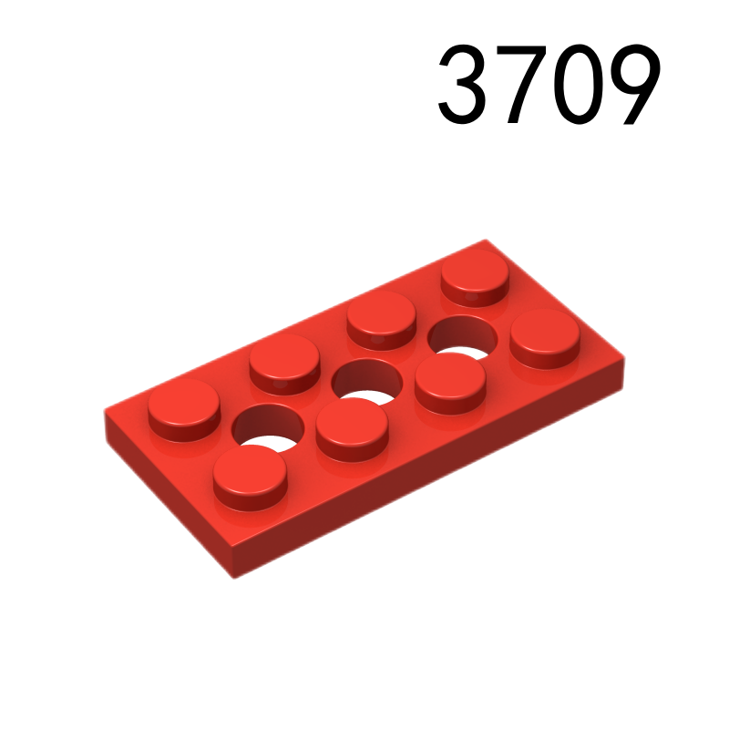 Item No: 3709b Technic, Plate 2 x 4 with 3 Holes Chinese Compatible with LEGO