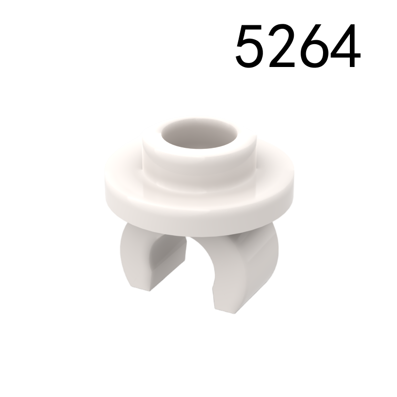 Item No: 5264 Plate, Round 1 x 1 with Clip on Bottom Chinese Compatible with LEGO