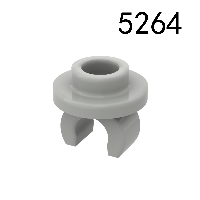 Item No: 5264 Plate, Round 1 x 1 with Clip on Bottom Chinese Compatible with LEGO