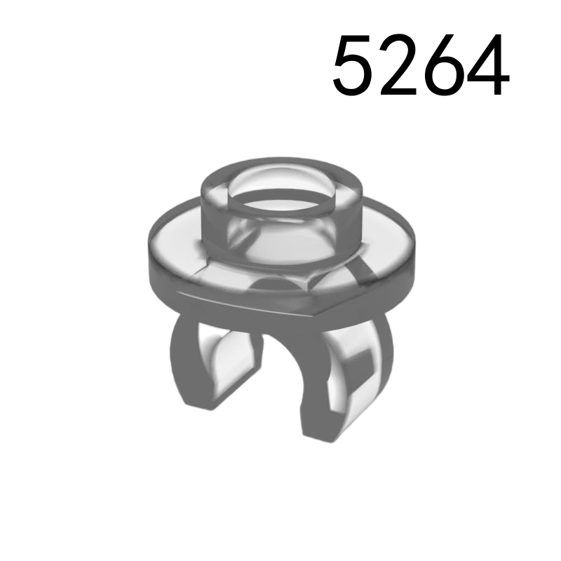 Item No: 5264 Plate, Round 1 x 1 with Clip on Bottom Chinese Compatible with LEGO