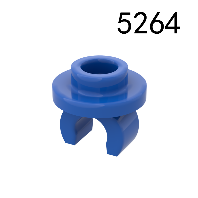 Item No: 5264 Plate, Round 1 x 1 with Clip on Bottom Chinese Compatible with LEGO