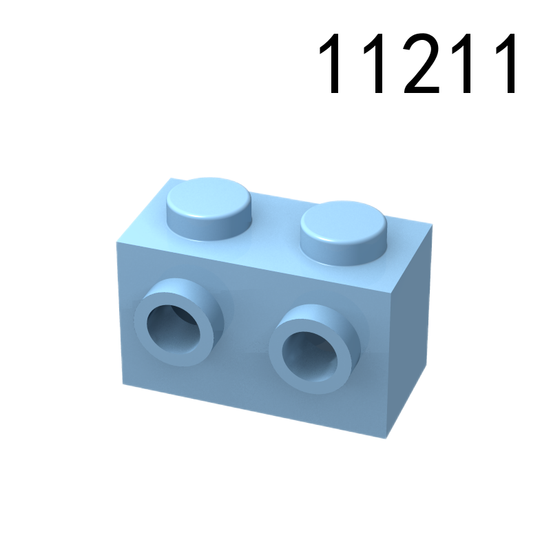 Item No: 11211 Brick, Modified 1 x 2 with Studs on 1 Side Chinese Compatible with LEGO