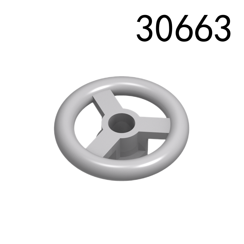 Item No: 30663  Vehicle, Steering Wheel Small, 2 Studs Diameter  Alternate Item No: 16091 Chinese Compatible with LEGO