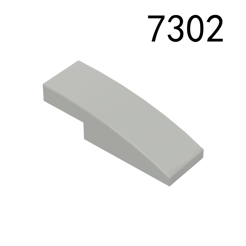 Item No: 7302 Slope, Curved 3 x 1 x 2/3 Chinese Compatible with LEGO