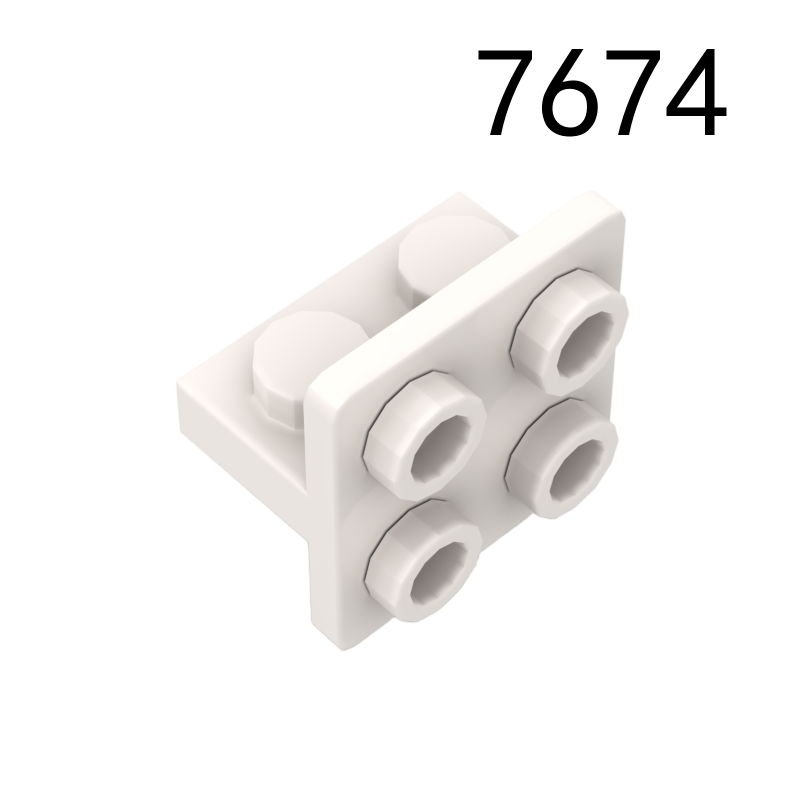 Item No: 7674 Bracket 1 x 2 - 2 x 2 Centered, Inverted Chinese Compatible with LEGO