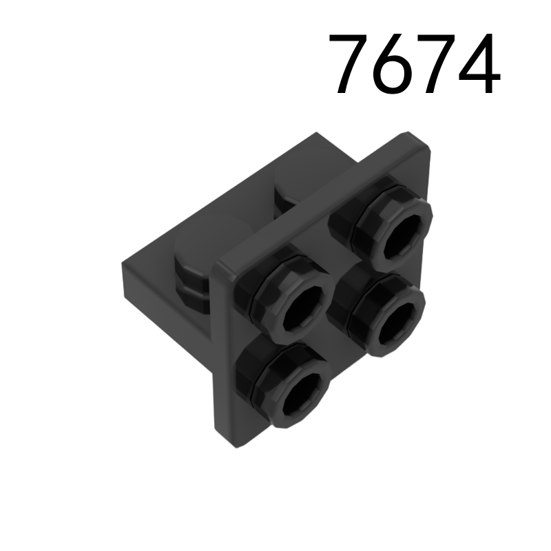 Item No: 7674 Bracket 1 x 2 - 2 x 2 Centered, Inverted Chinese Compatible with LEGO