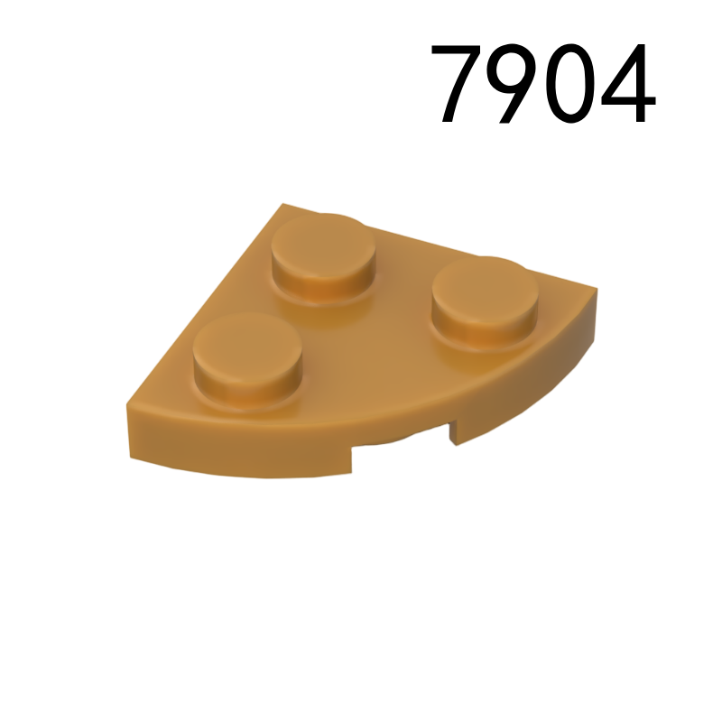 Item No: 7904 Plate, Round Corner 2 x 2  Chinese Compatible with LEGO