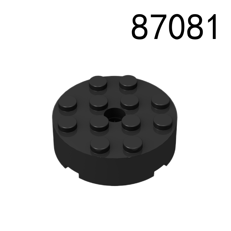No: 87081  Brick, Round 4 x 4 with Hole Item Chinese Compatible with LEGO