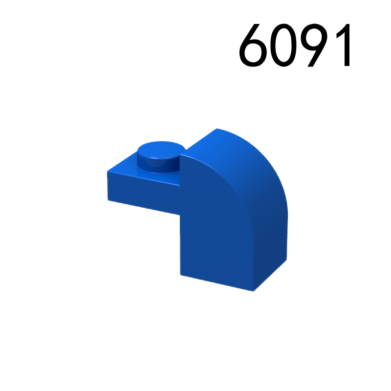 Item No: 6091  Slope, Curved 2 x 1 x 1 1/3 with Recessed Stud  Alternate Item No: 32807 Chinese Compatible with LEGO