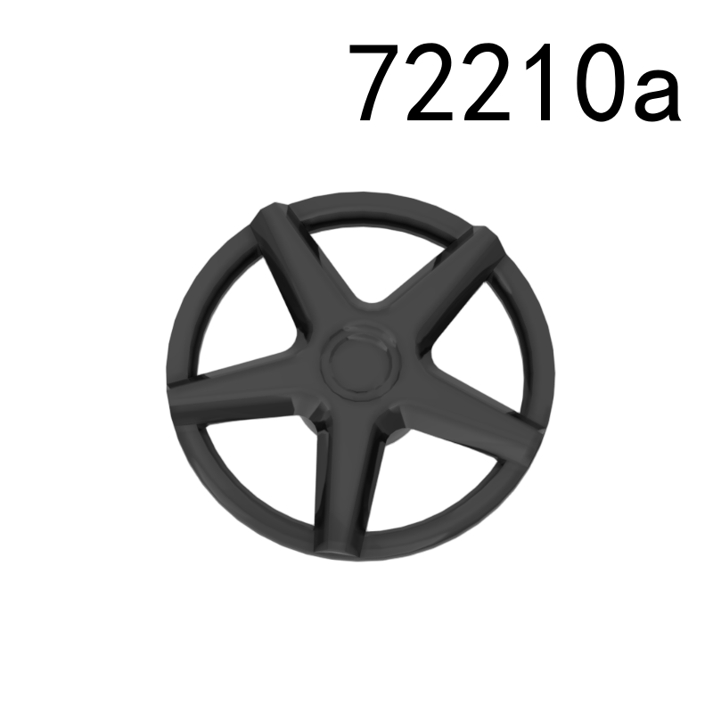 Item No: 72210a Wheel Cover 5 Spoke - for Wheel 72206pb01 Chinese Compatible with LEGO