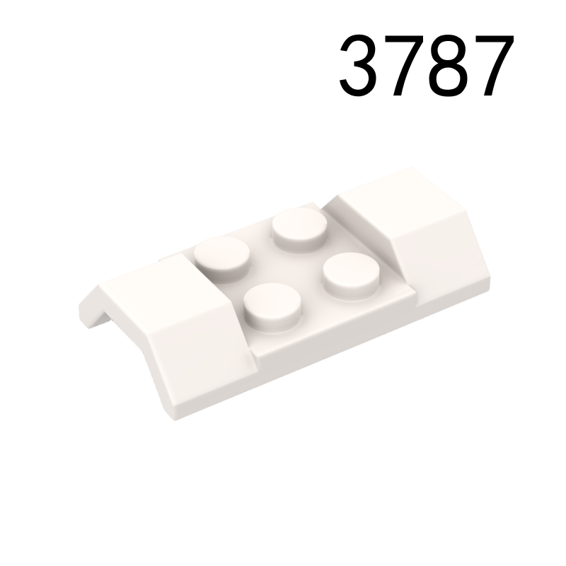 Item No: 3787 Vehicle, Mudguard 2 x 4 with Arch Smooth Chinese Compatible with LEGO