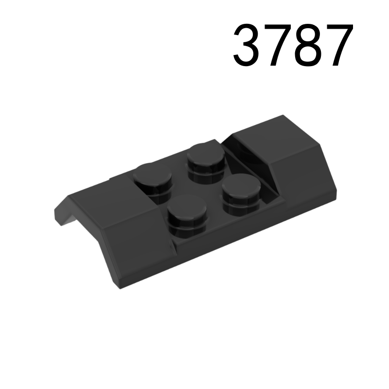 Item No: 3787 Vehicle, Mudguard 2 x 4 with Arch Smooth Chinese Compatible with LEGO