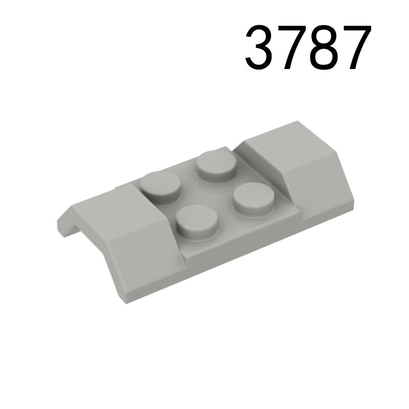 Item No: 3787 Vehicle, Mudguard 2 x 4 with Arch Smooth Chinese Compatible with LEGO