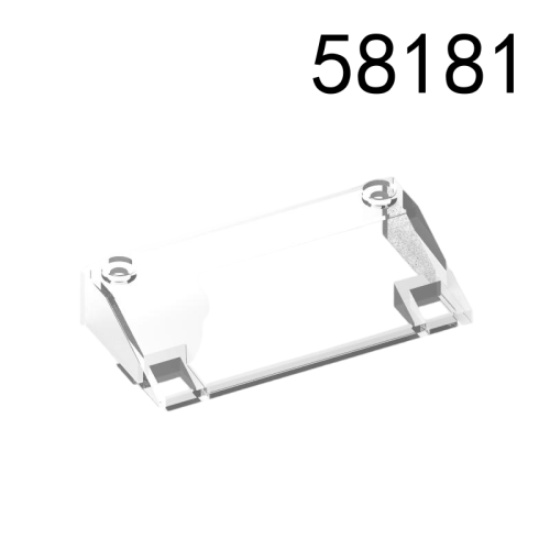 Item No: 58181  Slope 33 3 x 6 without Inner Walls Alternate Item No: 35283, 58231 Chinese Compatible with LEGO