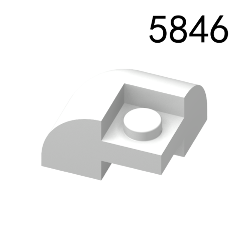 Item No: 5846 Slope, Curved 2 x 2 Corner Round with Recessed Stud   Alternate Item No: 8178 Chinese Compatible with LEGO