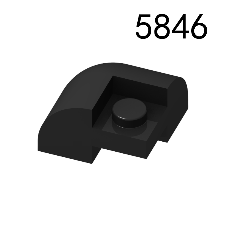 Item No: 5846 Slope, Curved 2 x 2 Corner Round with Recessed Stud   Alternate Item No: 8178 Chinese Compatible with LEGO