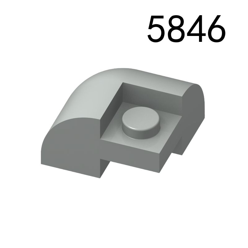 Item No: 5846 Slope, Curved 2 x 2 Corner Round with Recessed Stud   Alternate Item No: 8178 Chinese Compatible with LEGO