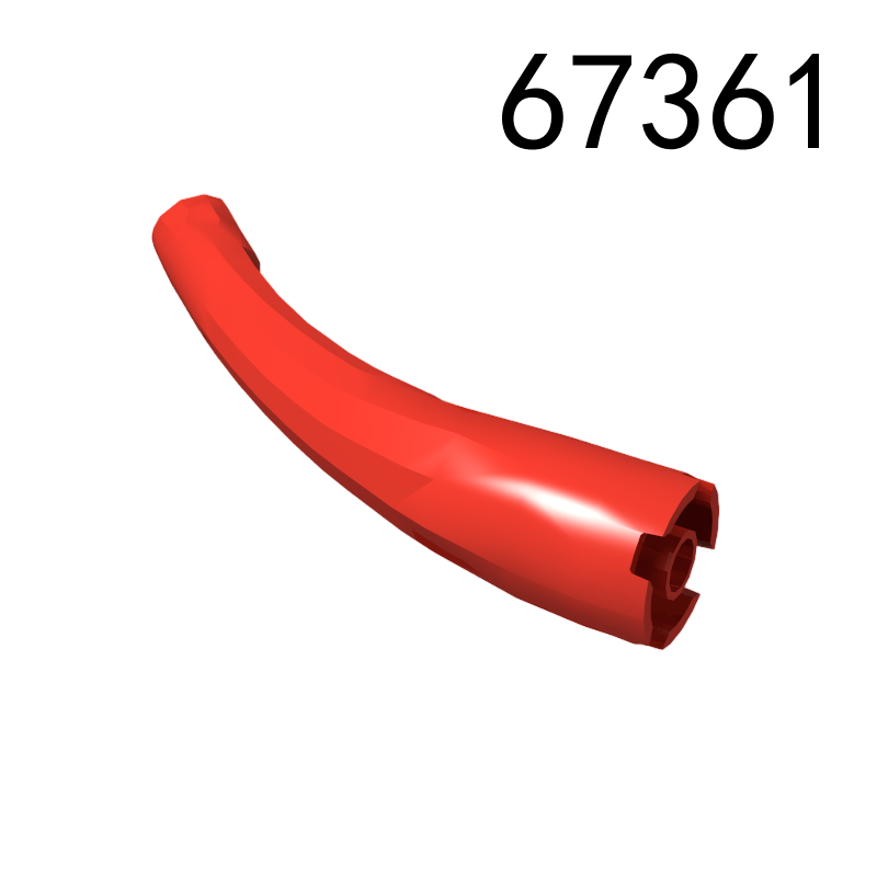 Item No: 67361 Dragon Tail / Neck Curved  Chinese Compatible with LEGO