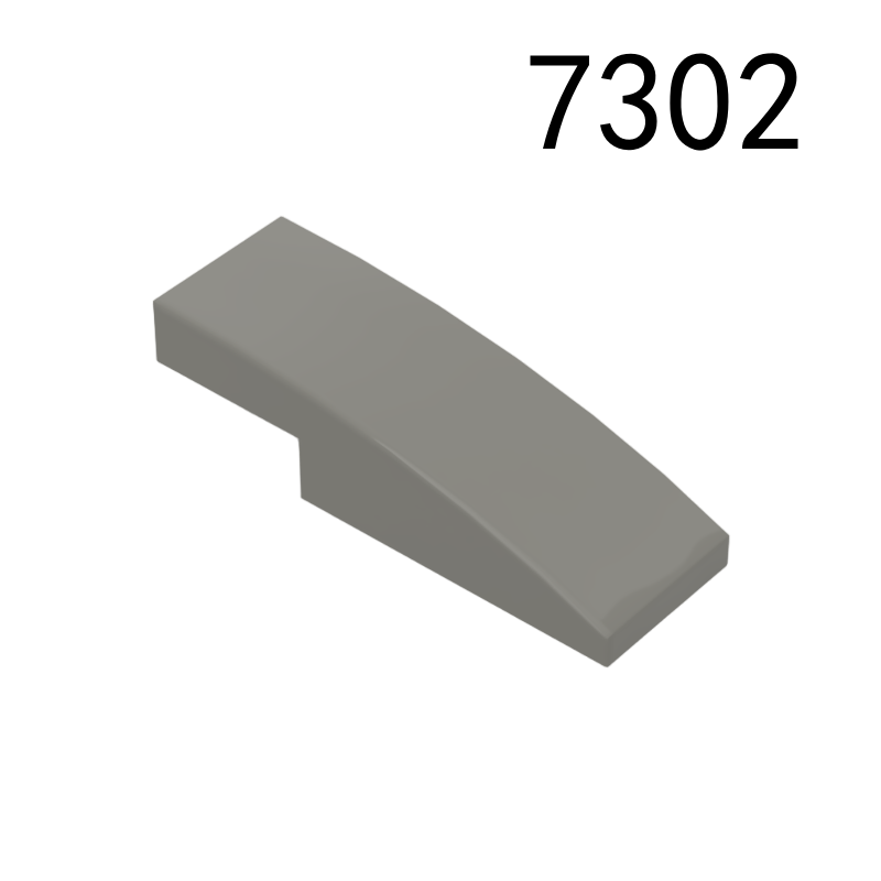 Item No: 7302 Slope, Curved 3 x 1 x 2/3 Chinese Compatible with LEGO
