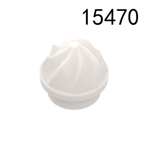 Item No: 15470  Plate, Round 1 x 1 with Vertical Swirl / Twist  Alternate Item No: 3338 Chinese Compatible with LEGO