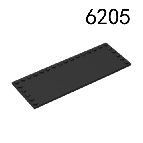 Item No: 6205 Tile, Modified 6 x 16 with Studs on Edges  Chinese Compatible with LEGO