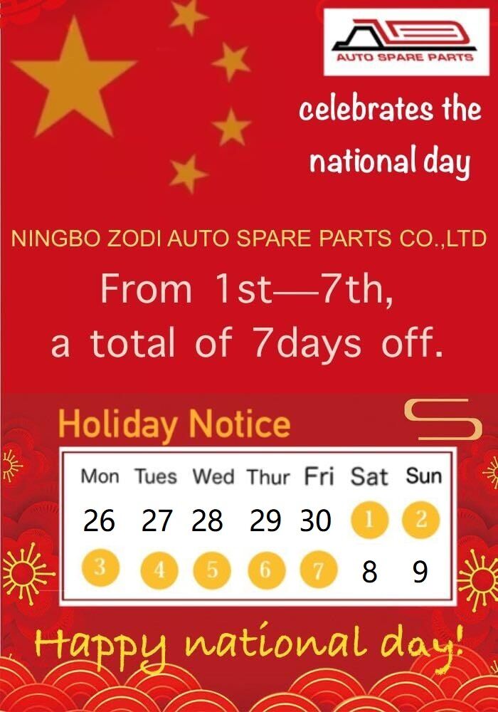 ZODI National Day Holiday Notice