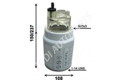 Heavy Truck Parts Fuel Filter 1433649 1536333 2169185 for DAF CF 75 /IV Truck Parts