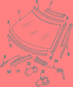 Windshield, clear, single package 941 671 0010 for MERCEDES BENZ TRUCK
