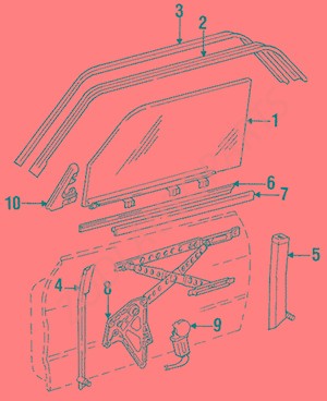Guide rail 6737250001 for Mercedes-Benz bus parts