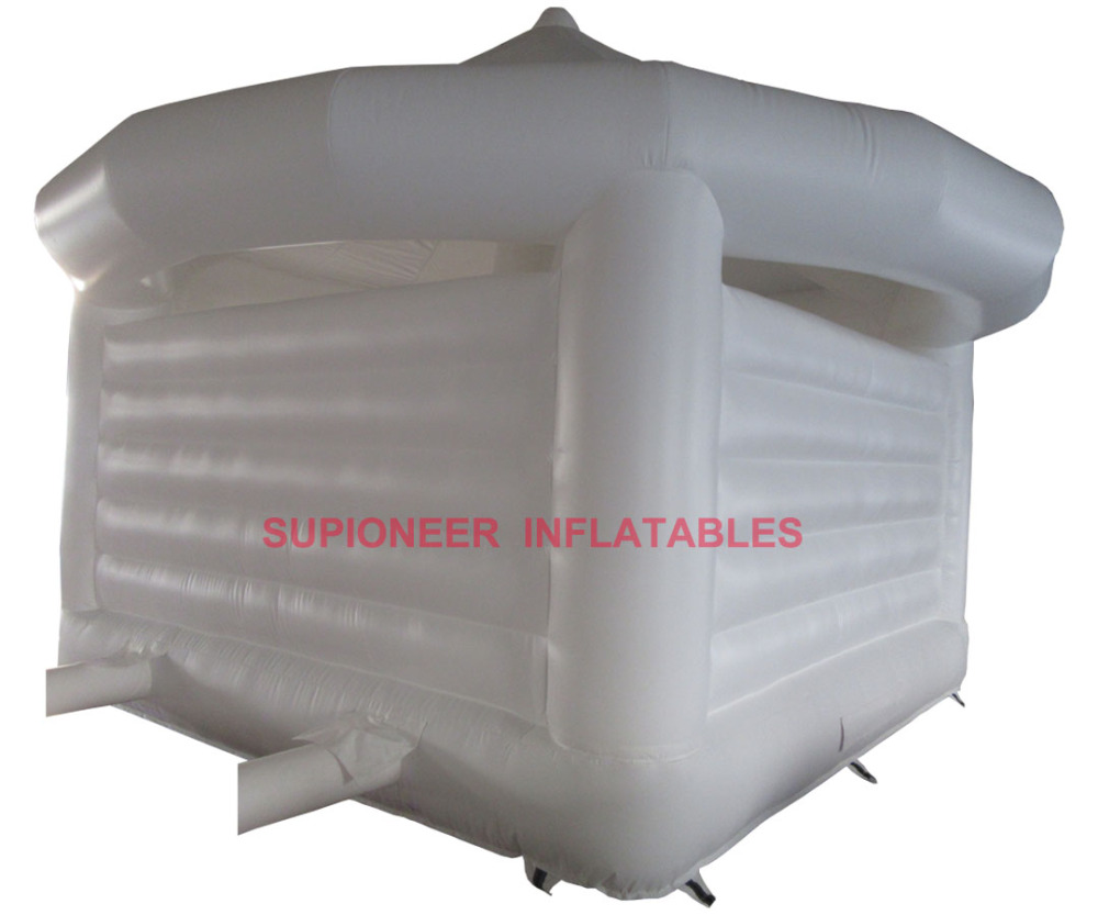 White Wedding Bouncer With Flowers & Curtain,  BC-810192