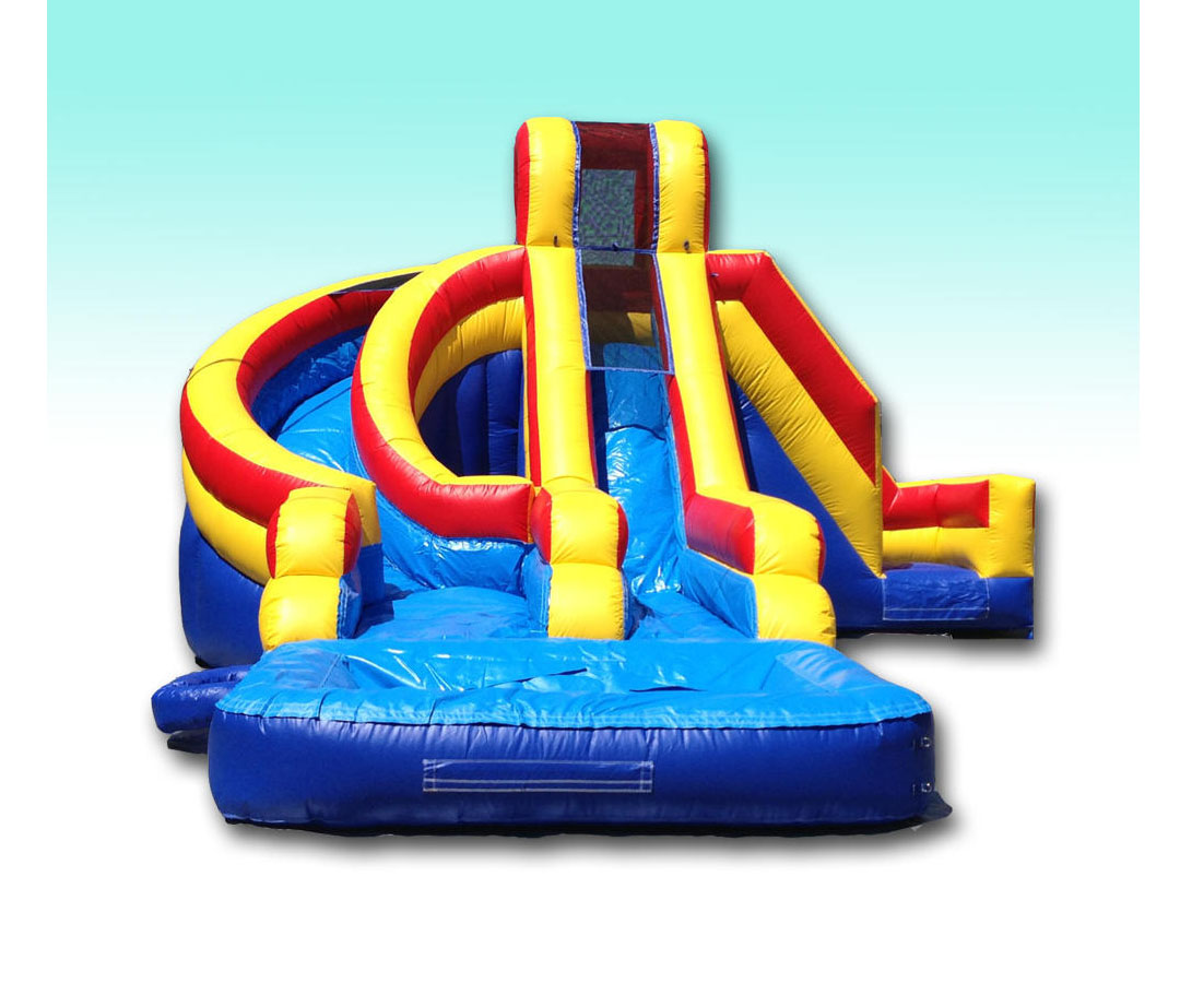 17FT Rainbow Helix Water Slide