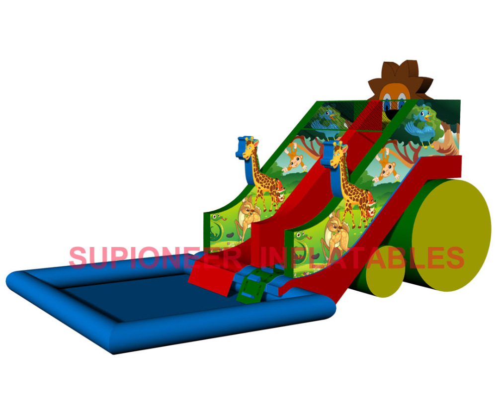 20 Jungle Animals Water Slide