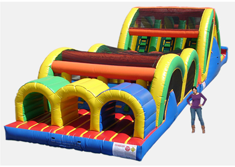 3 Lane Mega Thrill Obstacle Course, OB-807265